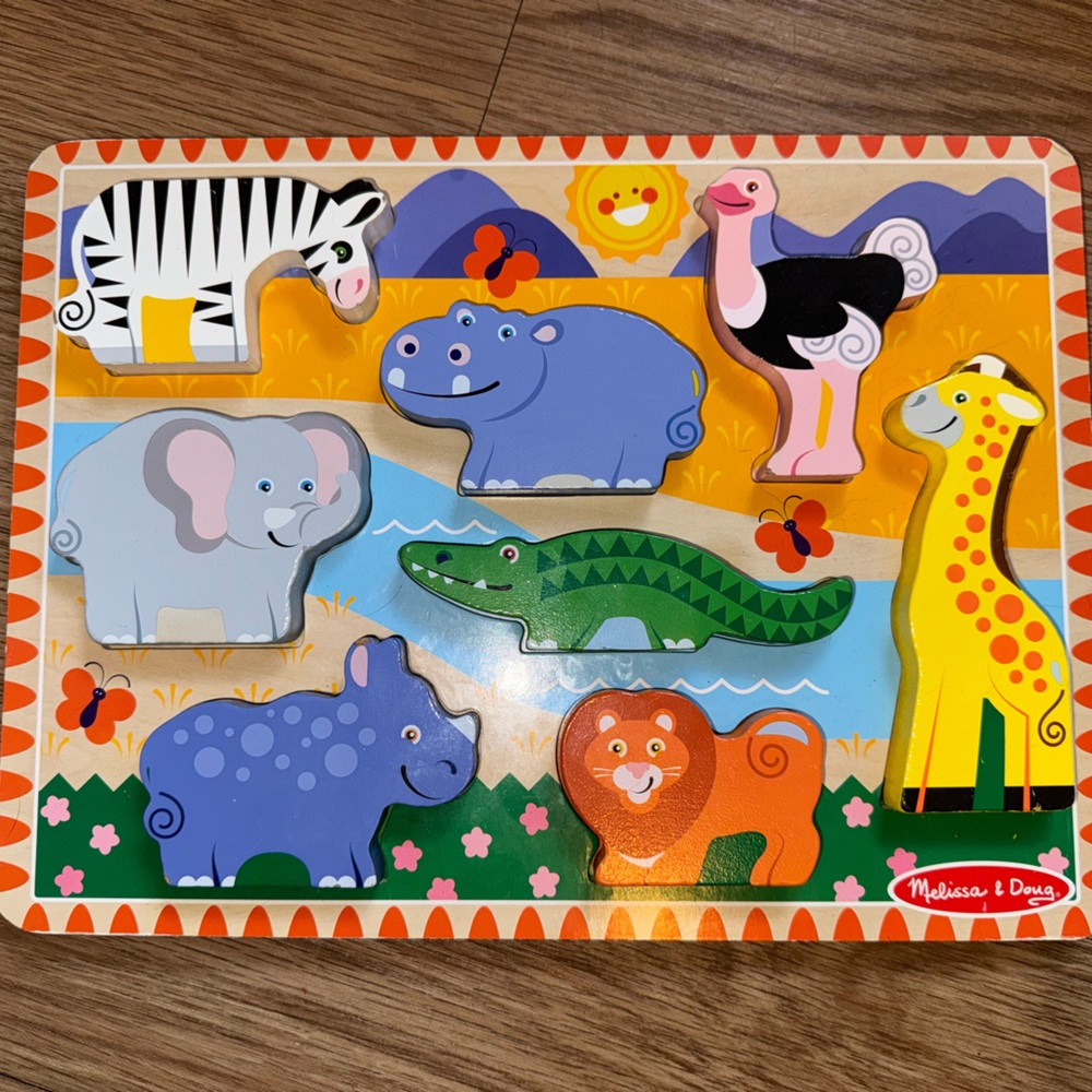 Melissa & Doug Safari Animal Chunky Puzzle